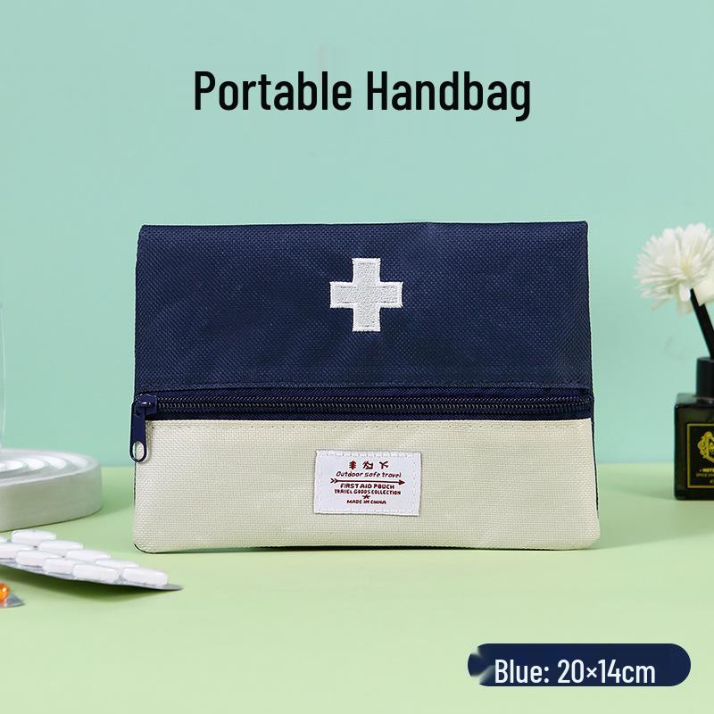Portable Foldable Travel Medicine Bag - Large Capacity Emergency & Household Storage