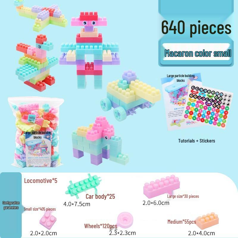 Large Particle Building Blocks for Children's Early Education (Ages 3-6)