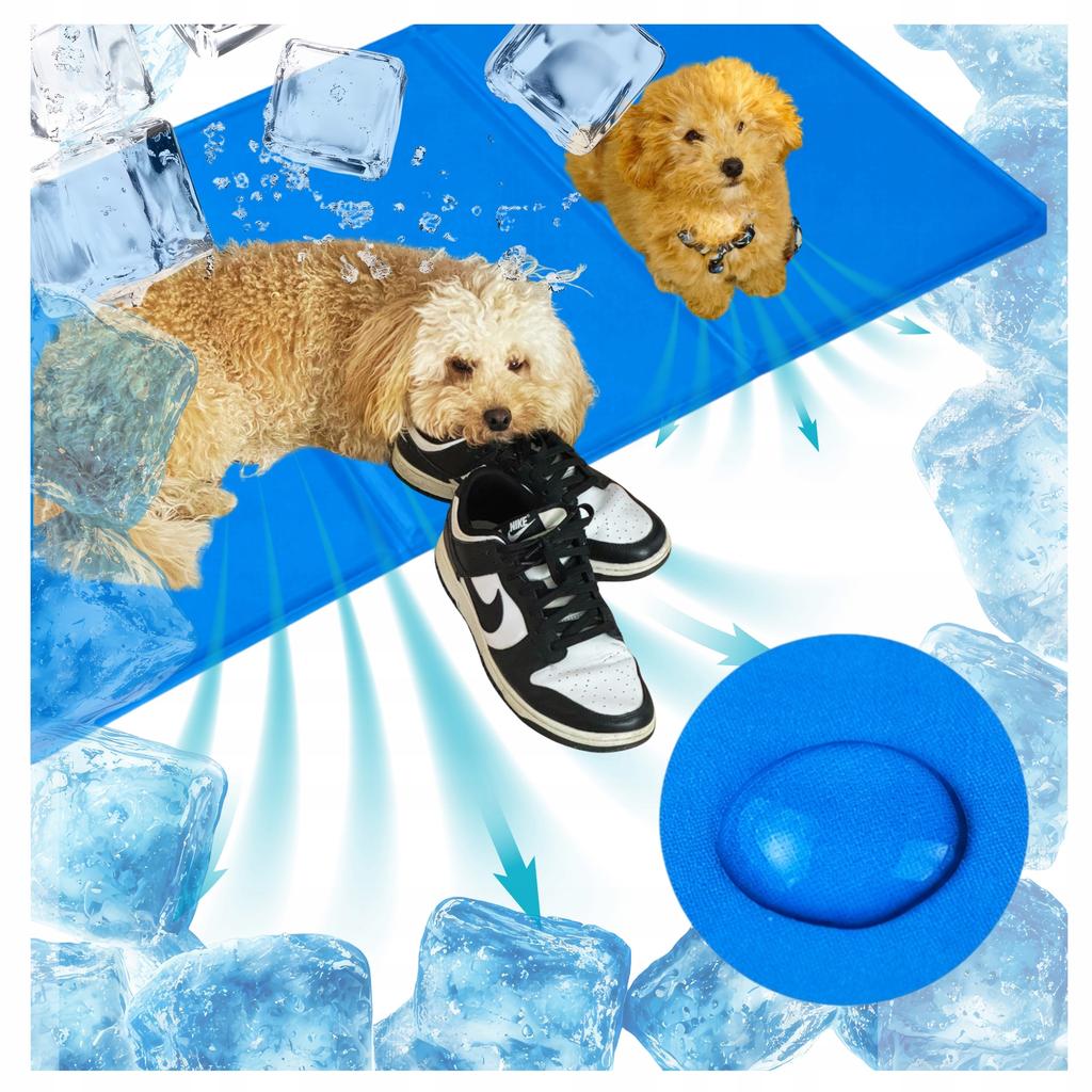 Thick Cooling Mat For Dogs 65X50 Long Cooling Effect Gel