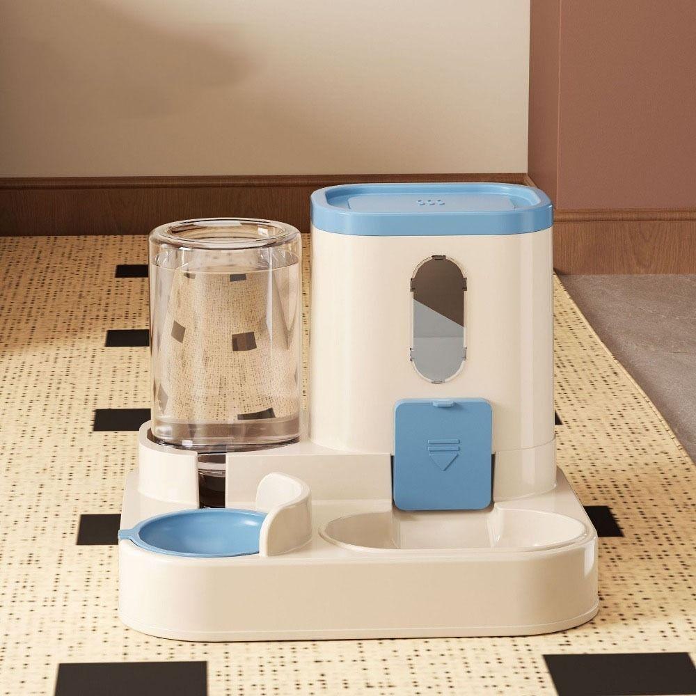 Dry Wet Separation Automatic Cat Water Feeder Integrated Cat Dog Food Bowl  for Water Feeding