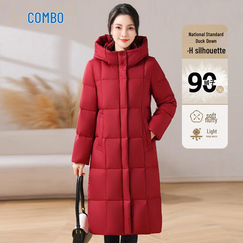 Kangbo Women s Mid-Length Over-the-Knee Down Jacket M (120-140 lbs)