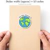 Pack of 40pcs Earth Stickers Decal for Water Bottles Laptop Bicycle Refrigerator Removable Water Bottles Stickers