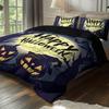Halloween Theme Bedding Set 3D Printed Duvet Cover Set Skin-Friendly Single Twin Double Size Halloween Decor Duvet Cover Set