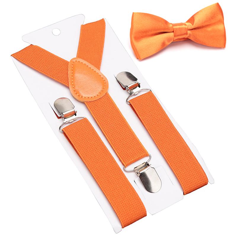 Suspenders Bowtie Set Kids Boy Girl Childrens Christmas Gift Designer Adjustable Y-Back Braces Wedding Clothing Accessories