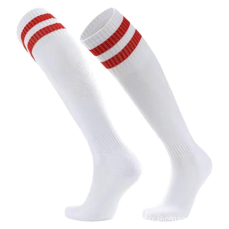 Practical Moisture-Wicking Striped Over-the-Knee Non-Slip Football Socks