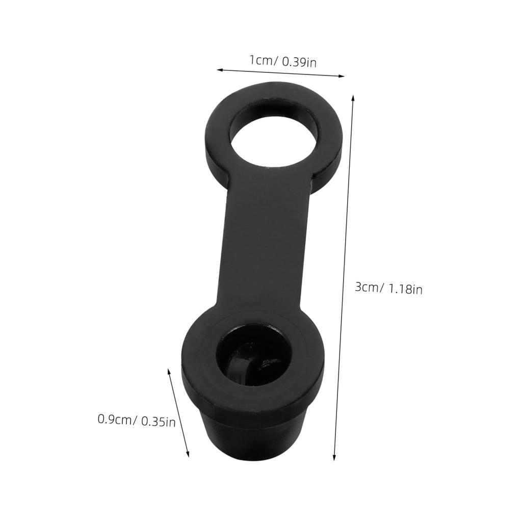 Iplusmile 10pcs Caliper Dust Boots Car Bleeder Cap Brake Accessories Cap Motorcycle Fitting Cap Black Rubber