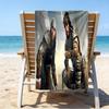 Beach Towel with A-Assassin's Creed Pattern - soft,absorbent,machine washable