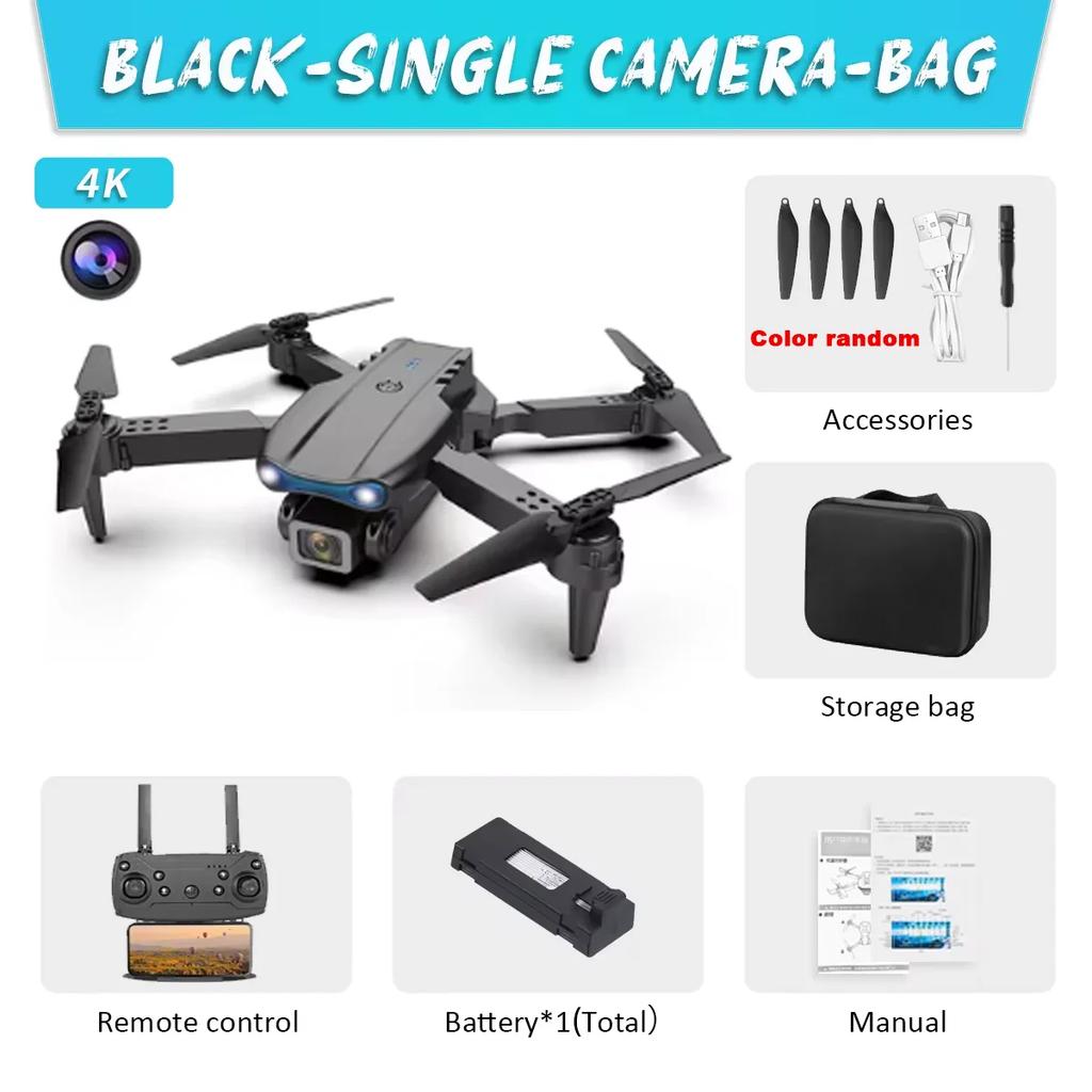 Professional HD E99 K3 Pro Drone 4k Dual Camera WIFI fpv Quadcopter Aircraft with Obstacle Avoidance for Aerial Photography