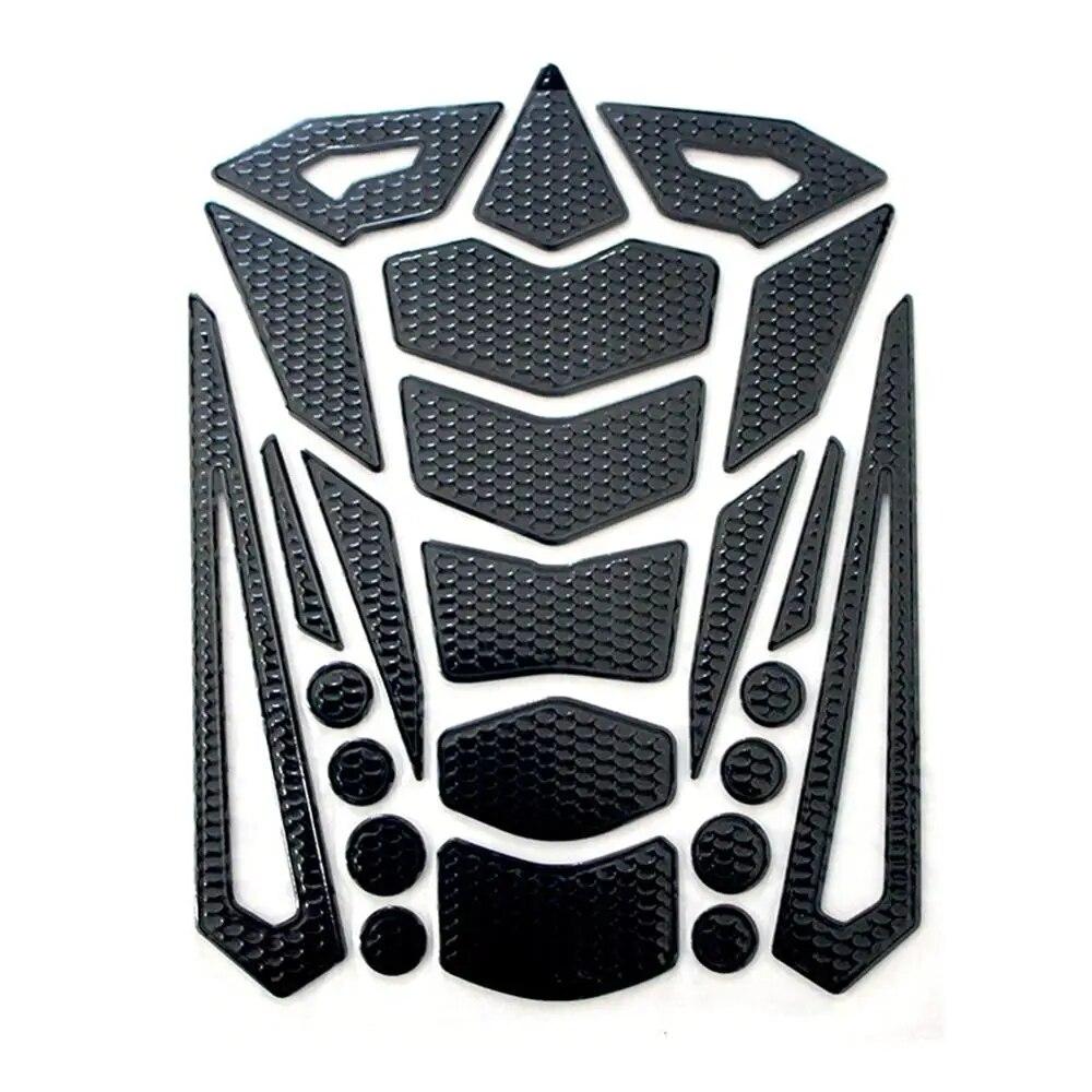 Universal 3D PVC Fishbone  Sticker Gas Fuel Oil Tank Pad Protector Cover Decals Motorcycle Tank Pad Sticker Accessories Parts