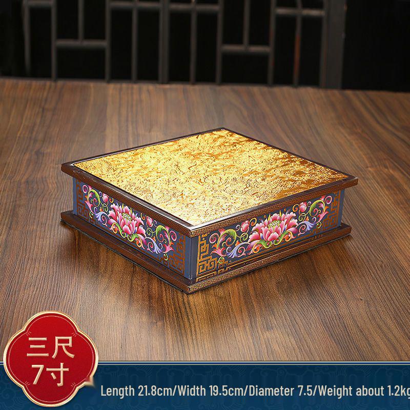 Guan Yin & Guan Gong Elevated Worship Stand for Buddhas & Gods Display