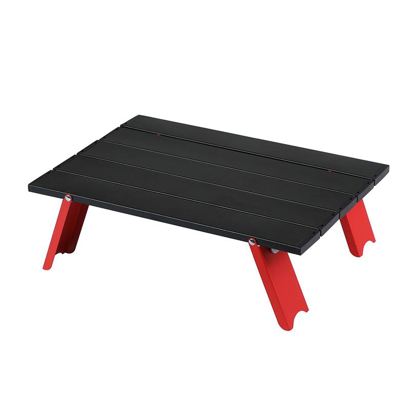 Camping Mini Foldable Table Ultralight Aluminum Alloy Outdoor Table for Travel Picnic Barbecue Folding Computer Bed Desk