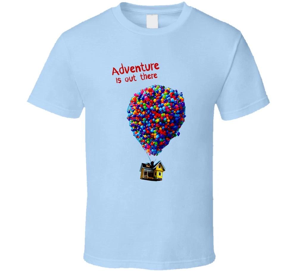 Adventure Is Out There Funny Balloon House Trending Hot Gift T Shirt 2XL