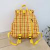 Schoolbagins Hong Kong style retro classic contrasting color plaid backpack casual large capacity backpack student schoolbag casual versatile
