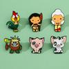 European and American Characters Metal Badge Moana Cute Piggy Alloy Oil Drip Brooch Pin Decoration