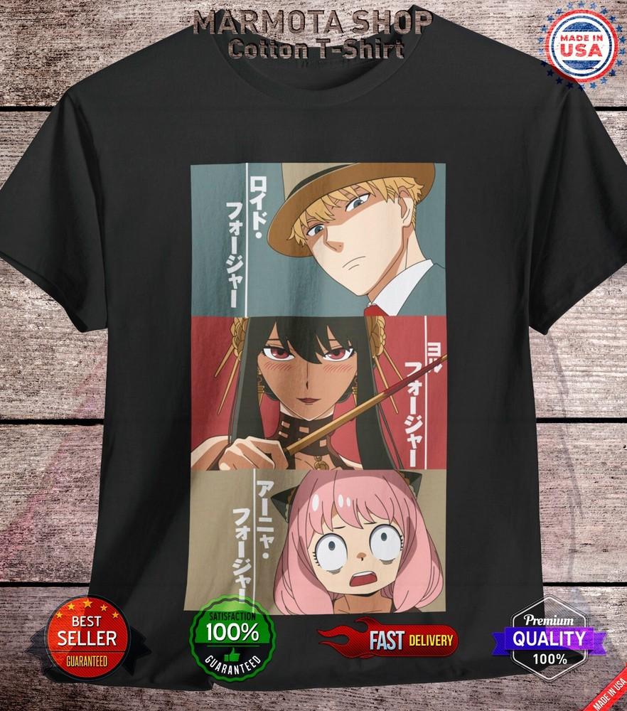 

Spy X Family T-Shirt Forger Anya Yor Loid Anime Japanese Tee Shirt Manga Kawaii 2XL