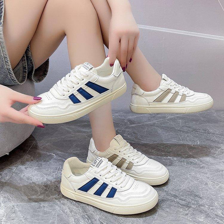 Little white shoes women's summer new flat baseplate shoes student thin trendy sports and leisure shoes
