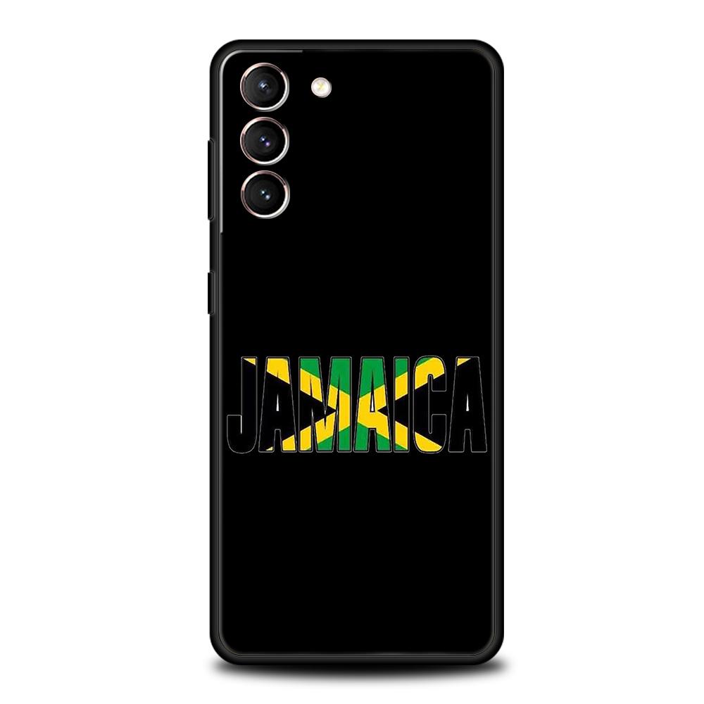 Jamaica National Flag Phone Case For Samsung Galaxy S25 Edge S24 S23 S22 Ultra S20 S21 FE 5G S10 S9 Plus S10E Soft Cover