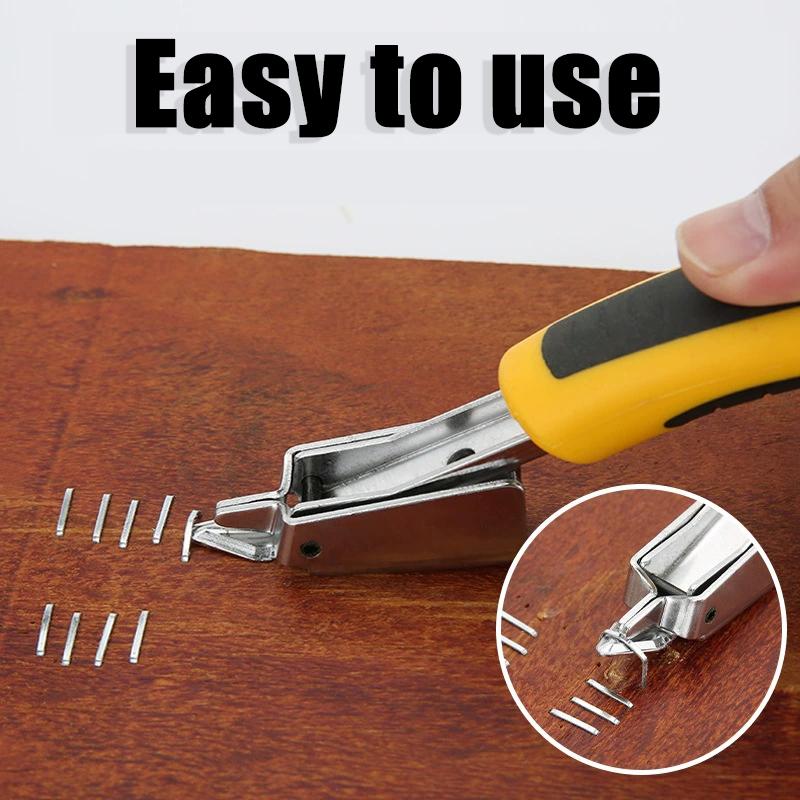 Hand Plastic Staple Gun Kit Manual Nailers Tackers Stapler Staple Guns for Woodworking Light Duty Nail Gun With Metal Handle