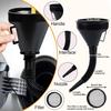 Automotive Refueling Set 10 Pack,Features A Wide-Mouth Oil Funnel, Snap-On Design, Hands-Free Long Neck, And Flexible Right-Angle Oil Funnel For