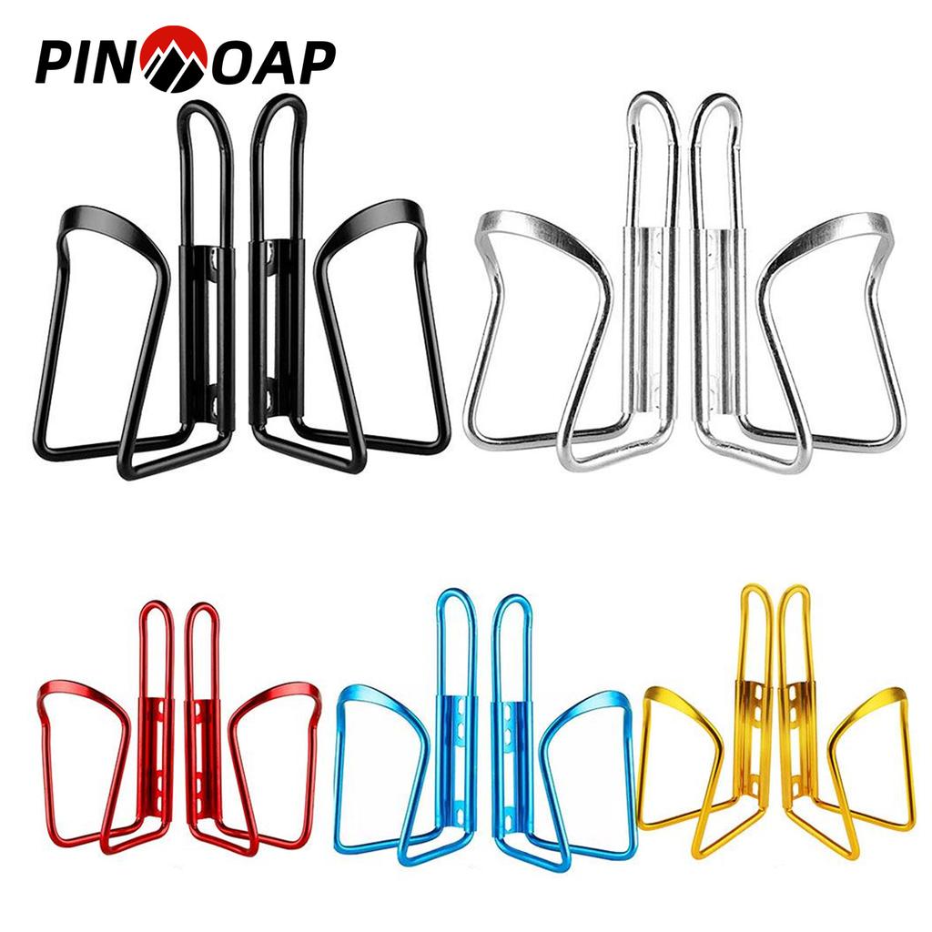 Mountainbike Wasserflaschenhalter Getränkehalter Aluminiumlegierung Getränkekesselkäfig Radfahren Mehrzweckhalterung Fahrradausrüstung 2 Stück