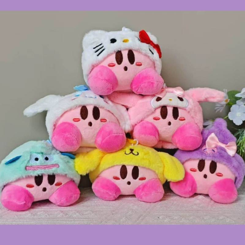 Kirby Plush Keychain With Crystal Soft Material For Kids And Collectors