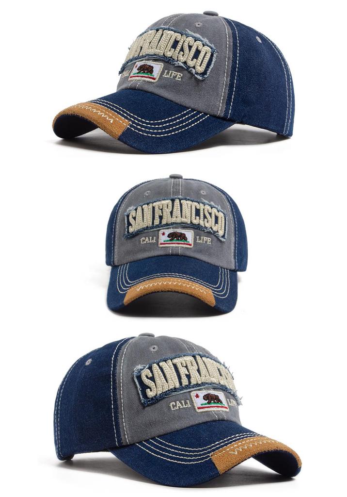Personalized Retro Washed Distressed Baseball Cap - Unisex Summer Outdoor Casual Hat
