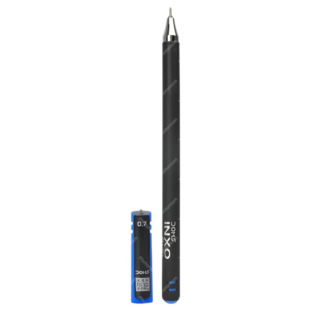 Doms Inxo Classic Kugelschreiber Blaue Tinte Packung mit 10 Glatte Tägliche Schreibstifte Für Büro Zuhause Schule Gebrauch Komfortabler Griff
