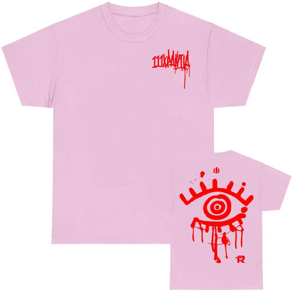 2025 Album 111XPANTIA Force Regida T-shirt Grunge Hip Hop Summer Men's Streetwear Cotton Shorts Casual T-shirt