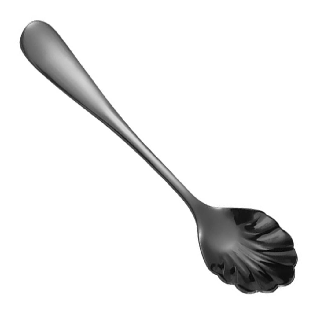 Dessert Stirring Spoon Stainless Steel Seashell Coffee Spoon Unique Design Espressos Teaspoon Set Elegant Afternoon Tea Present
