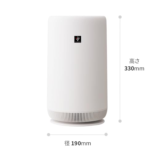 Sharp Air Purifier FU-SC01-W Plasmacluster 7000 Recommended Tatami Size 6 Tatami 360° Bottom Suction Night Light Compact Type
