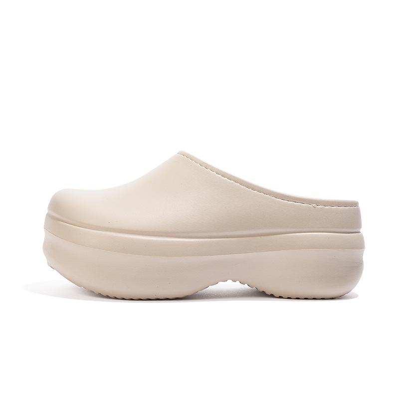 

Водонепроницаемые нескользящие хлопковые тапочки 2025 - Зимняя домашняя и уличная обувь с закрытым носком для мужчин и женщин 36-37 хаки