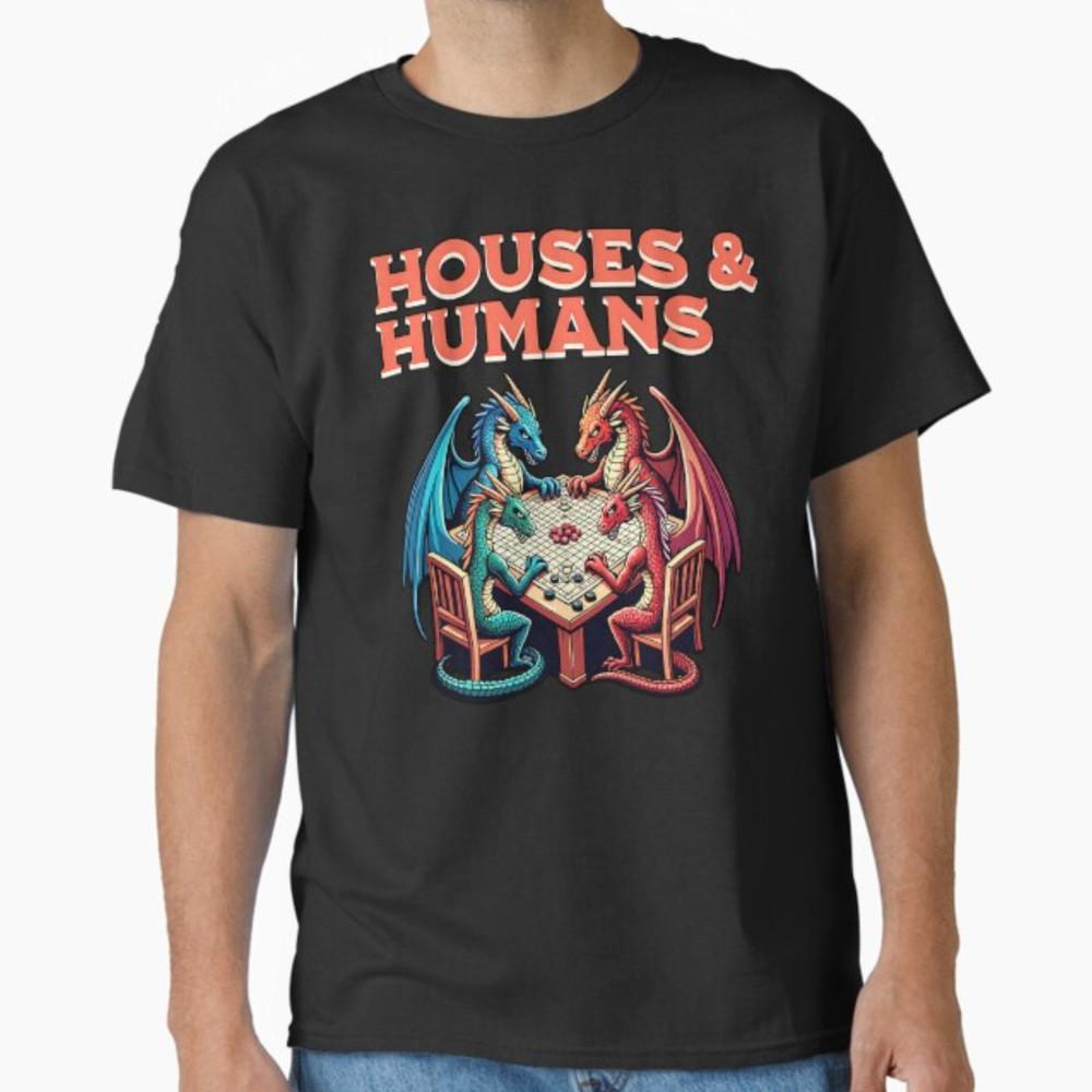 Houses and Humans Vintage Retro 90s Funny Gamer Gaming T-Shirt Unisex T-Shirt S