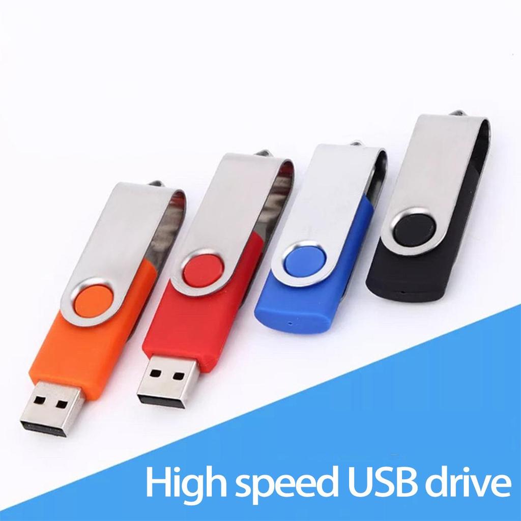Metall roterende USB-minnepinne i blandede farger
