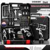 Oulide Rechargeable Electric Drill & Screwdriver Set with Lithium Battery