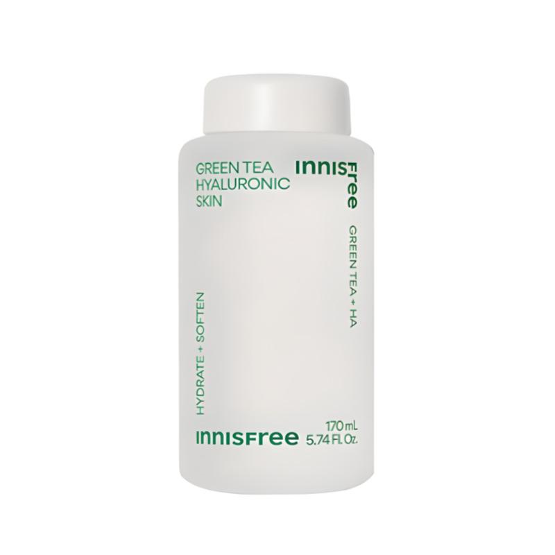 Innisfree Новый тоник для лица с гиалуроновой кислотой и зеленым чаем 170 мл - Веганский увлажняющий тонер с зеленым чаем и гиалуроновой кислотой
