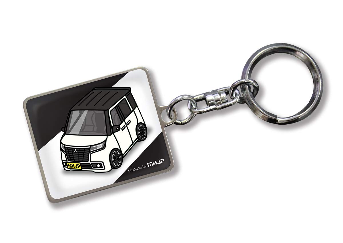 

MKJP Custom Key Chain Suzuki Spacia Custom MK53S Base: Black, white білий