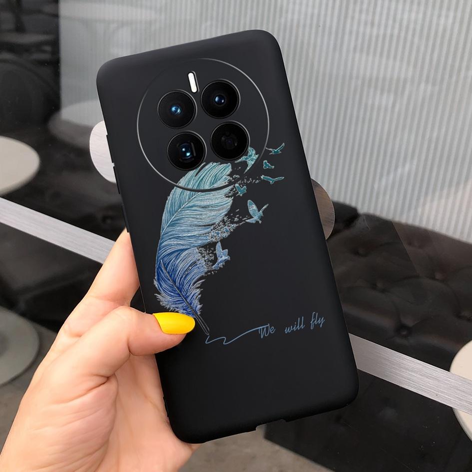 For Huawei Mate 50 Pro Case 2022 Cute Cartoon Cat Painted Soft TPU Protective Cover For Huawei Mate50 Pro DCO-LX9 CET-LX9 Fundas