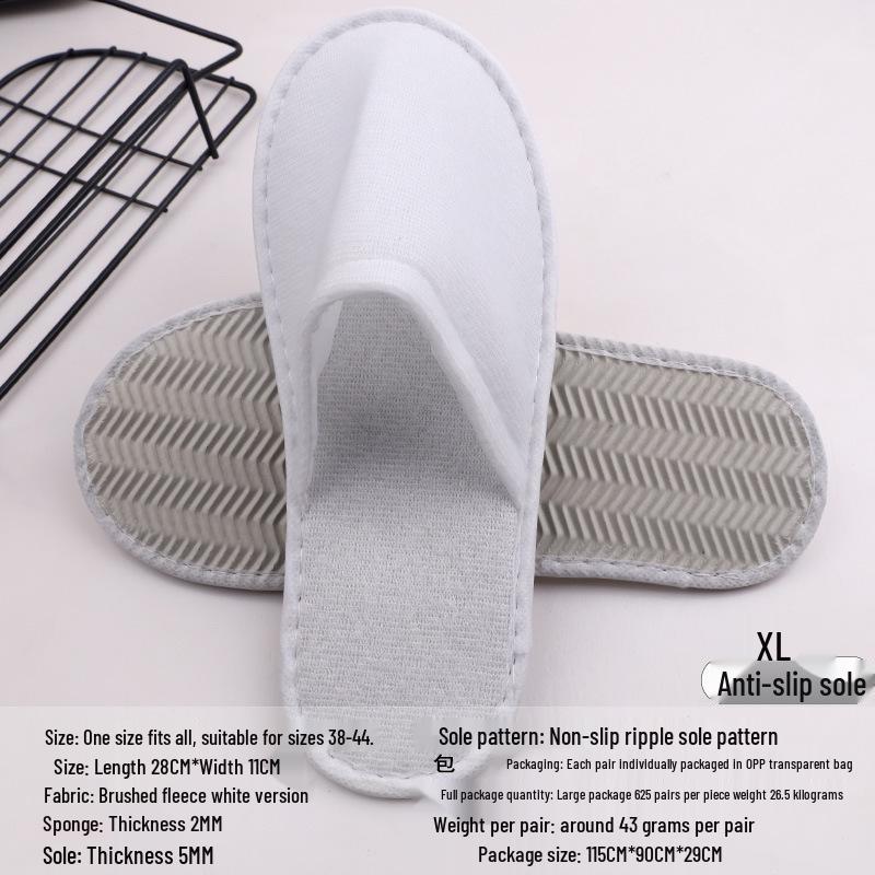 Disposable Non-slip Slippers for Hotels, B&Bs, and Beauty Salons