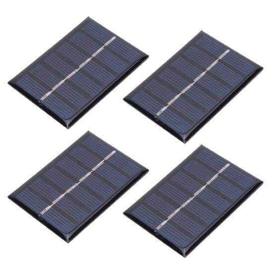 

4 шт. 3 В 100 мА 0,3 Вт DIY портативная панель для зарядки солнечной энергии эпоксидная доска 65*48 мм