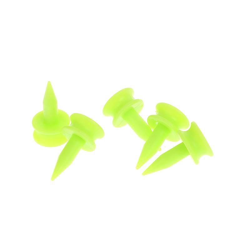 50 sztuk/opakowanie Profesjonalne koszulki golfowe 25 mm 0,98' Zamek Zielony Akcesoria golfowe Plastikowe koszulki golfowe Idealne do tee'owania piłki