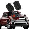 2pc Glossy Black Towing Mirror Cover Cap Top Half Mirror Cover for Ford F250 F350 Super Duty Truck 2008-2016 Excursion 2002-2005
