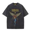 Nirvana band rock uomo Cotone Retro Lavato T-shirt Album In Utero uomo Donna Oversize Y2K Ristretta T-shirt Casual Larga streetwear
