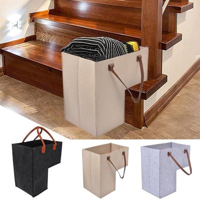 Scatola portaoggetti con manici a forma di L Borsa portaoggetti per vestiti Pieghevole Grande capacità Giocattoli per bambini Articoli vari Portaoggetti per libri Scala