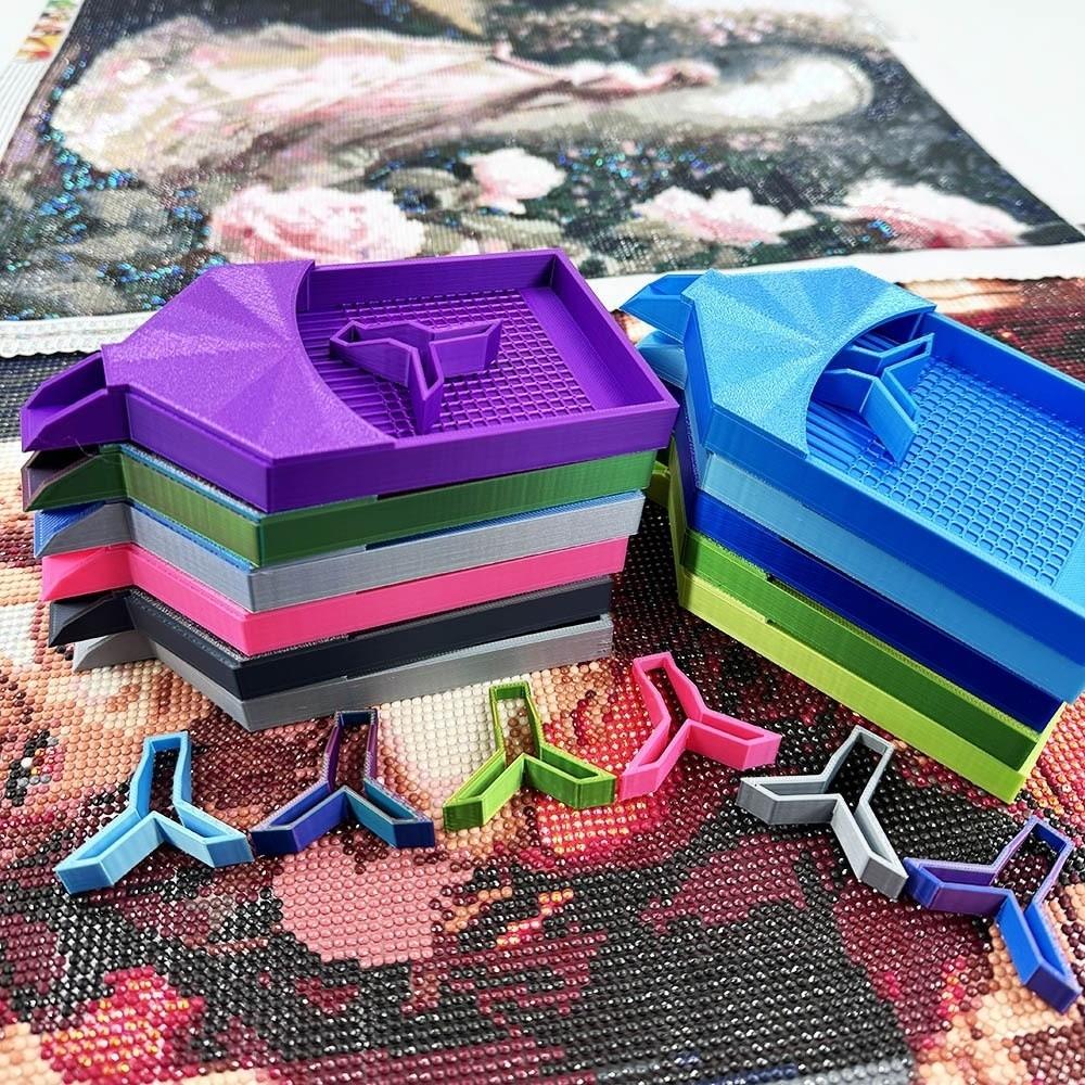 DIY Craft Diamond Painting Tray Kits Drill Storage Box for 5D Diamond Painting Storage Tools