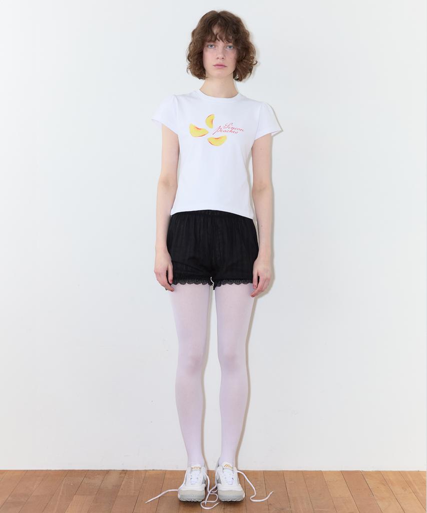 SINOON Piece Peach Puff T-Shirt (White)