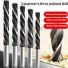 8pc 3-10mm Three Pointed Woodworking Drill DC Branch Drill Drilling Electric Drill Bit Drilling Twist Drill Tool Plastic Box Set