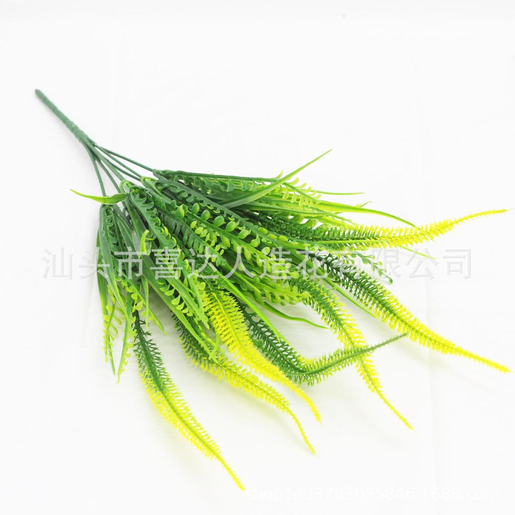 Artificial Plant 7 Heads Nine-Tailed Grass Spring Grass Houndstail Artificial Flower
