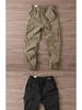 Men's Spring/Autumn Cotton Work Overalls: Elastic Waist, Slim Fit, 9-Point Casual Pants