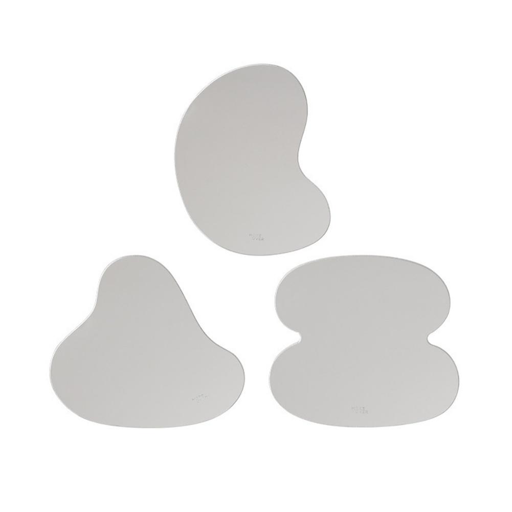 A Set Of 3 Irregular Acrylic Mirror Coasters Home Decoration Trays Drying Table Mats Coasters Acrylic Mirror Coasters