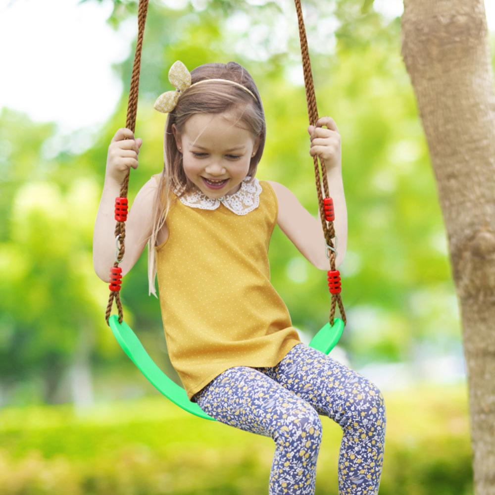 

Детские уличные мягкие качели с препятствиями для ходьбы на плоском ремне, качели с мягкой доской EVA